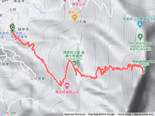 馬那邦山-天然湖登山口