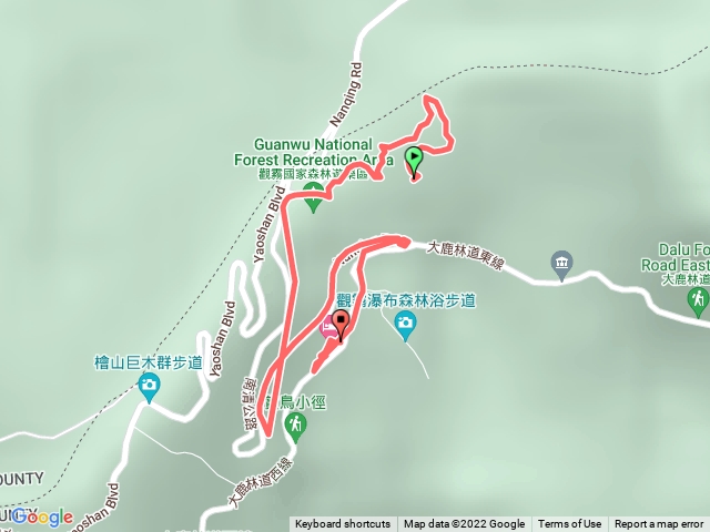 觀霧步道及觀霧山莊