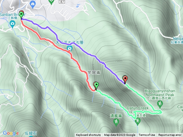 20230603大屯溪古道，竿尾崙古道O型