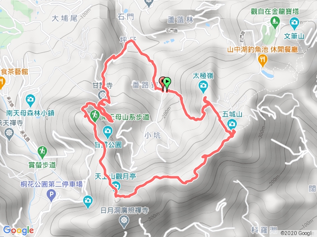 2020/5/17太極嶺→五城山→天上山