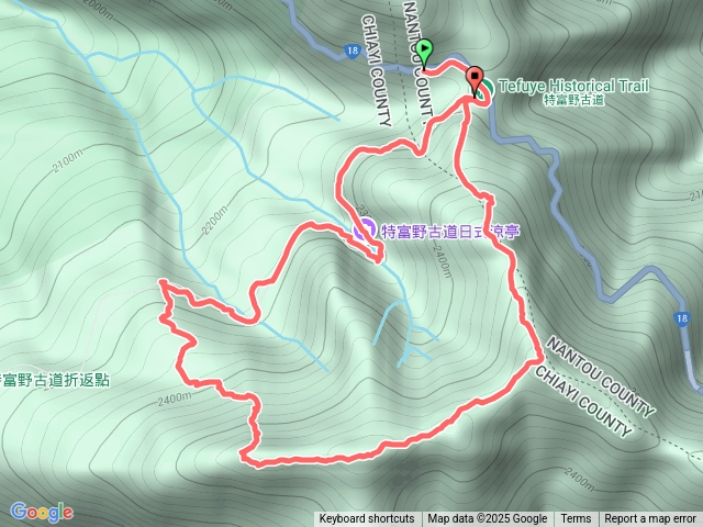 特富野古道-東水山西峰-東水山-兒玉山-特富野古道預覽圖