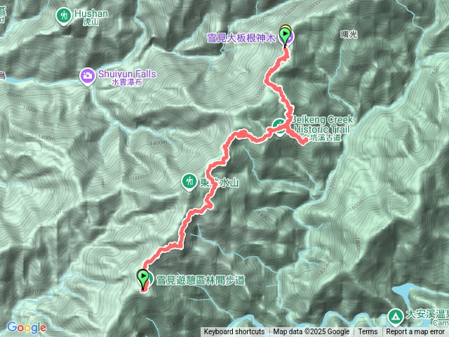 雪見大板根北坑駐在所（不經過北坑山）