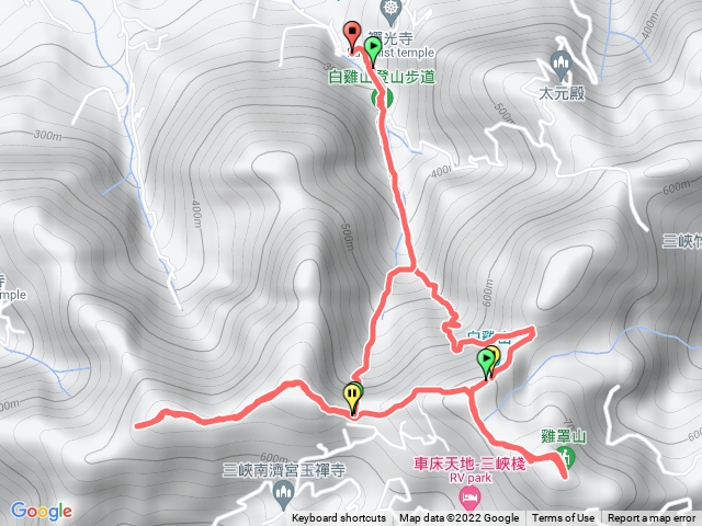 白雞三尖（白雞山｀雞罩山｀鹿窟山）