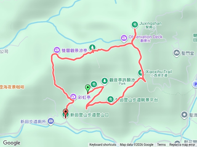意外的新田山