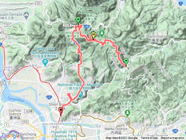 陽明東西縱走至小油坑