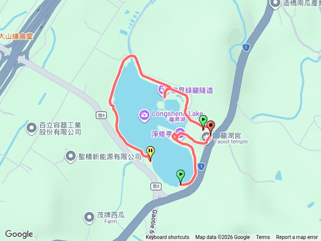 造橋龍昇湖環湖步道.南瓜隧道
