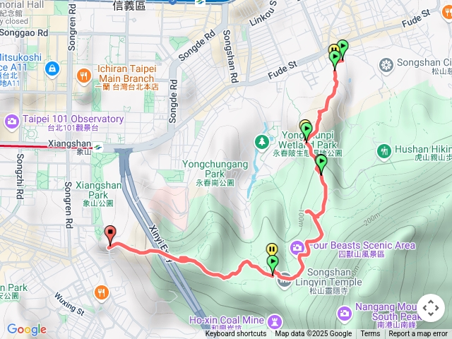 四獸山連走路線