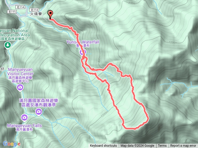 113/10/19-卡保山賞山毛櫸（雲森瀑布取左上卡保山三角點/大石壁/下切水路往耘夢谷/雲森瀑布）預覽圖