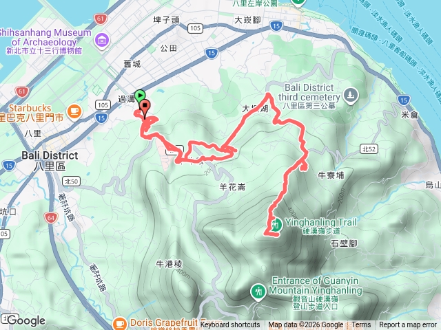 八里亀馬山越野跑