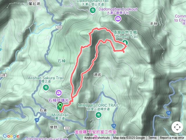 霧之道-茶之道-樂野山-霹靂山-三角椅-頂湖-培仔桶林道-霧之道