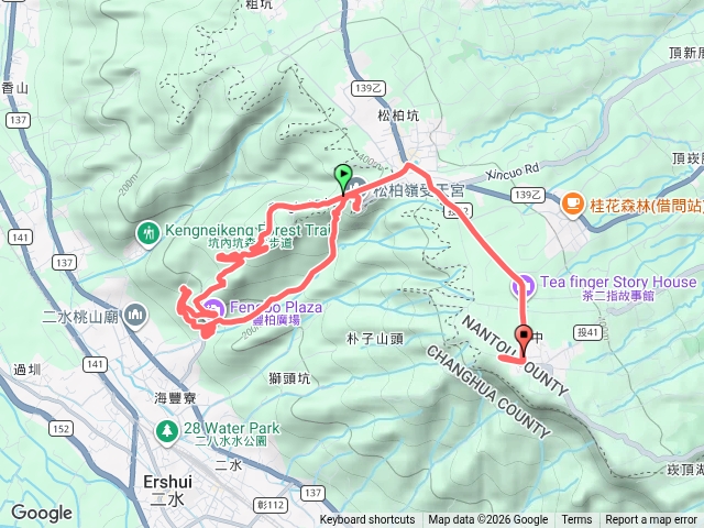 松柏嶺-登廟步道-豐柏廣場-豐柏路-松柏嶺-松柏坑山預覽圖
