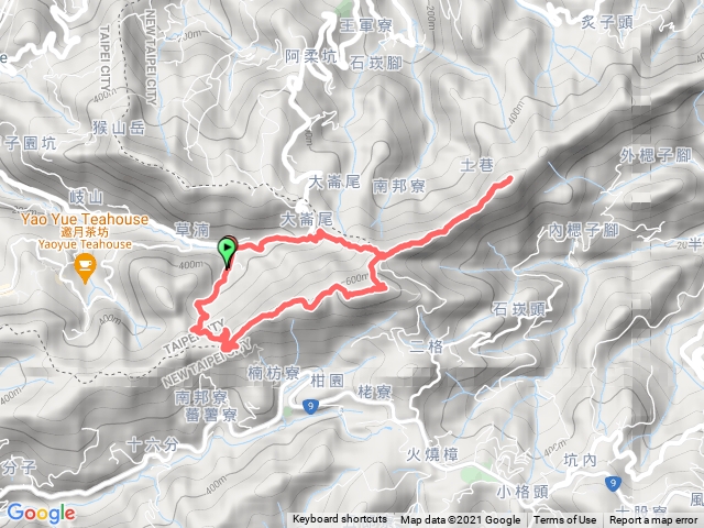 草湳登山口-南邦寮山-二格山-筆架北峰-草湳20210504