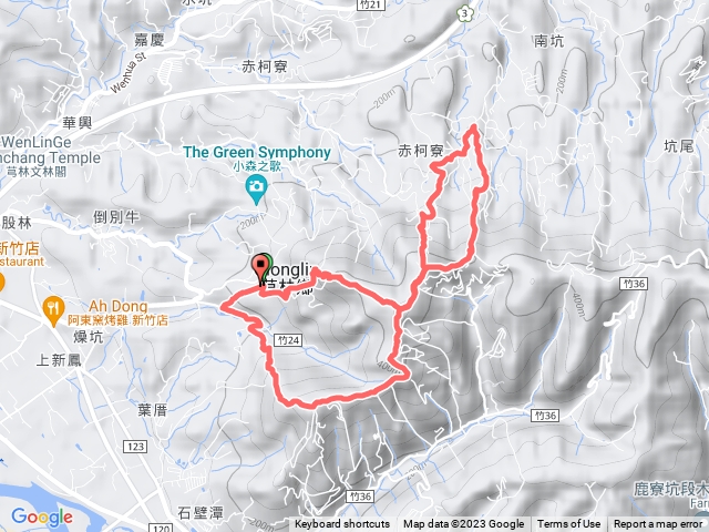 2021-11-03代勸堂_飛鳳山_中坑山_大板根_石壁潭山_修心宮 8字形