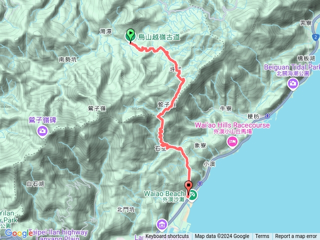 烏山越嶺、平溪、石空古道預覽圖