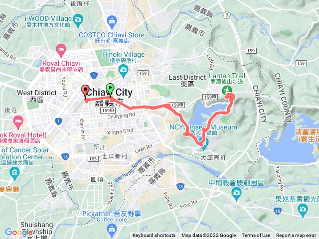 🔺嘉市/東區-蘭潭/埔心（3-MC79)➡️山子頂山（3-305）➡️紅毛埤山（2-1096）