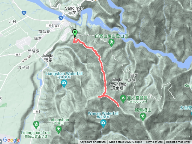 白賓山-真笠山東北峰-真笠山東南峰