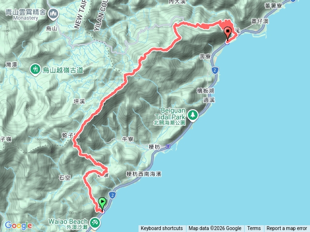 20260312頭城外澳-石空古道-象寮古道-蛇子頭觀景台-叢雲山-740峰-窖寮山-七兄弟山-外大溪山-大溪站