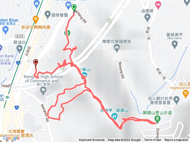 新店小獅山（3峰、11亭、3上3下）