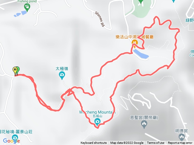 石門路70號步道入口-先到一城聊天-山中湖-文筆山登山口-天上山縱走-五城山-步道直下回70號步道入口