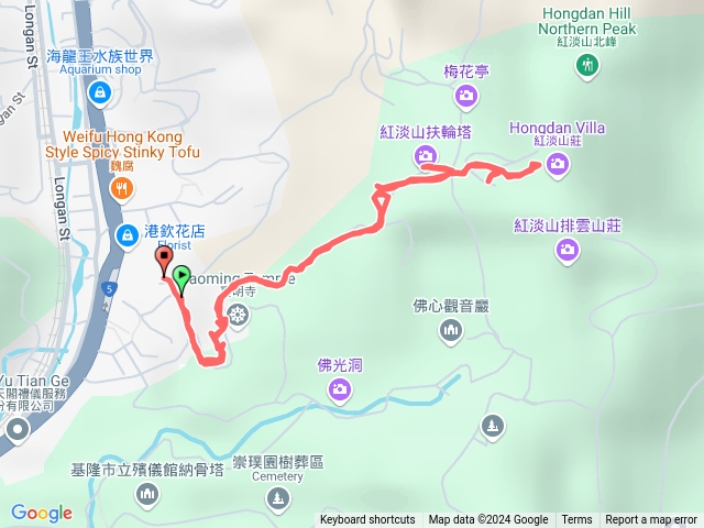 紅淡山（龍泉宮起登）