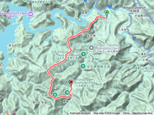 20260104新北/坪林/仁里坂山-火炎山東峰-火炎山主峰-火炎山南峰-石硿子山(芋圓尖山)-九芎根山-九芎根親水公園預覽圖