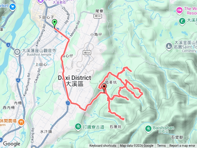 三層山南峰+石厝坑西峰+白石山西北峰+三層山+順和煤礦遺址+石厝坑北峰+茄苳坑山西峰-O行....(桃園大溪)