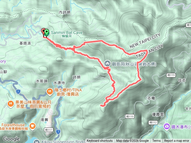 蝙蝠洞觀音洞步道金平山牌子山預覽圖