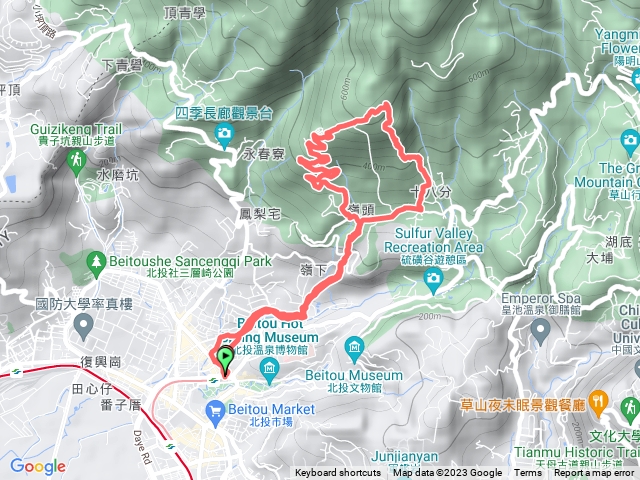 新北投捷運站-中正山夜爬