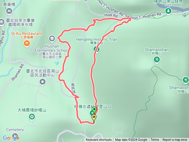 陽明山橫嶺古道預覽圖