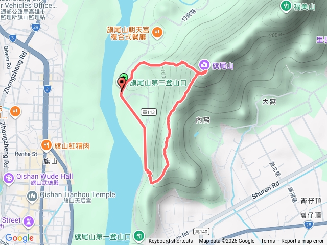 旗尾山三上二下