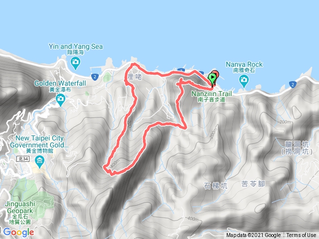 南子吝，劍龍嶺，五五峰，黃金洞，黃金池