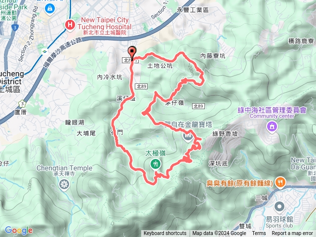 20241205 內冷水坑山 清水大尖山 二尖山 茅仔嶺 十八分山 文筆山 山中湖 太極嶺 O行預覽圖