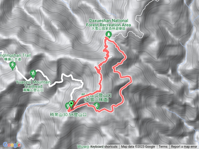 稍來山登山步道