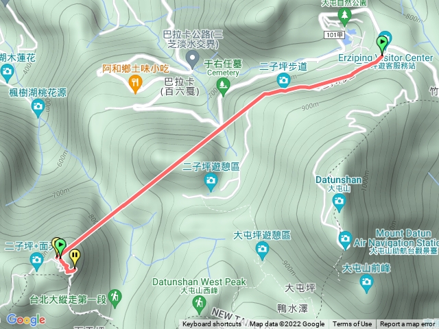 二子坪接面天山頂