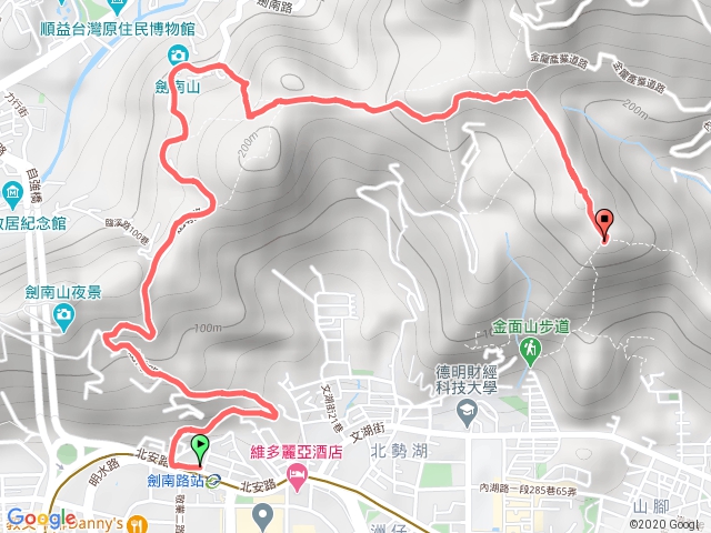 劍南山+金面山剪刀石野跑