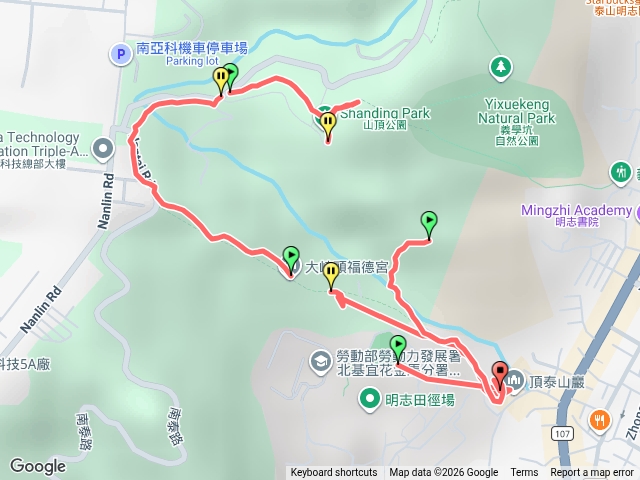 泰山巖-崎頭步道穹仔湖步道