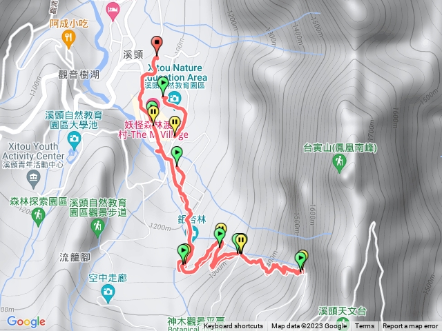早安20231223 11：20再次上溪頭天文臺3.5km^_^祝順心如意。