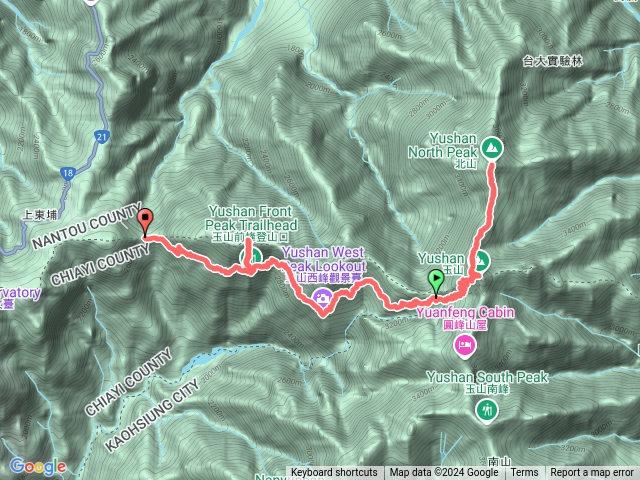 玉山北峰主峰前鋒完登預覽圖