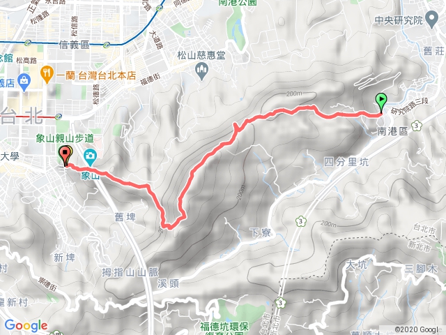 南北縱走，中華科技大學-九五峰-南港山-九五峰-拇指山-象山