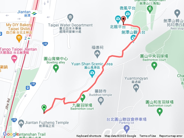 劍潭登山步道-北眼平台