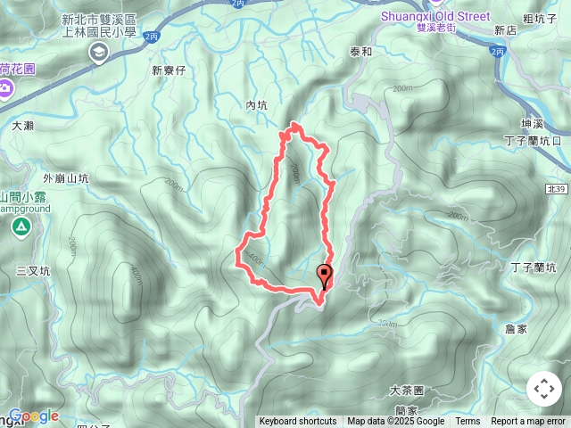 2025-03-02雙泰產業道路-丁子蘭坑頂湖百年土地公-苕古坑山東南峰-苕古坑山-苕古坑內土地公0型走