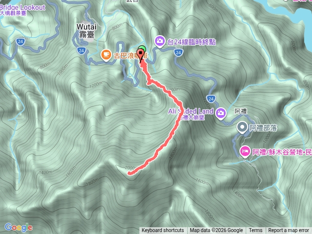 屏東霧台 耕心工寮上井步山-原路來回預覽圖