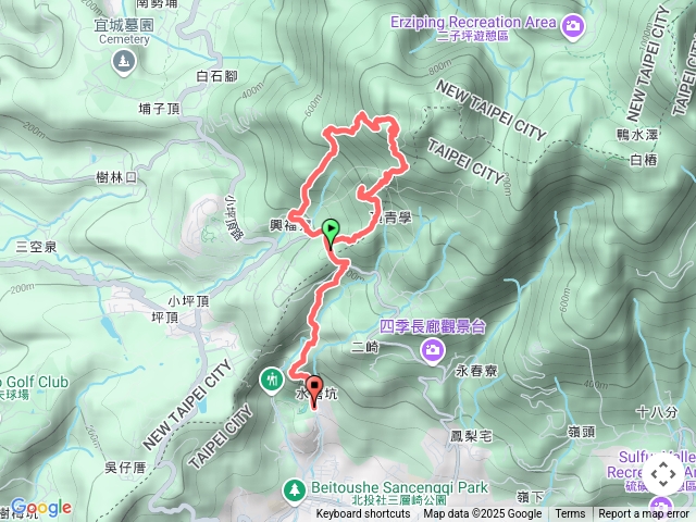 貴子坑上向天池(興福寮古道腰繞有點危險折反往上向天池)