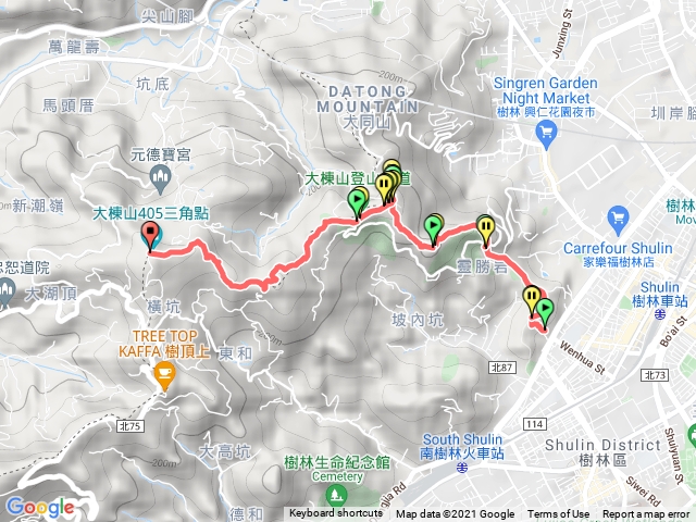 三頂 大同山→青龍嶺→大棟山