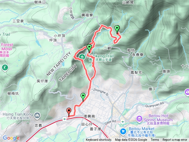 復興崗-貴子坑-清天宮往返健行預覽圖