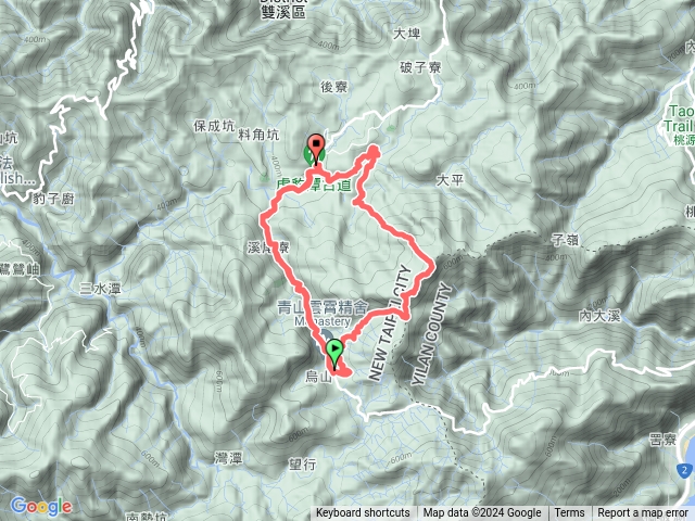 烏山古道東段~橫山~虎豹潭古道