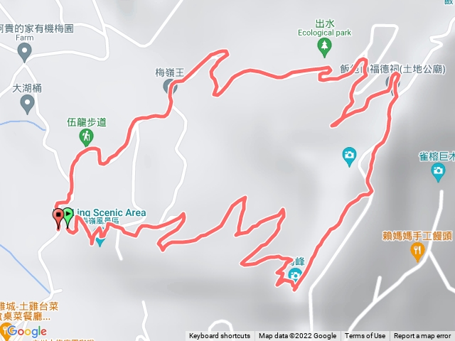 梅峰古道上+伍龍步道下