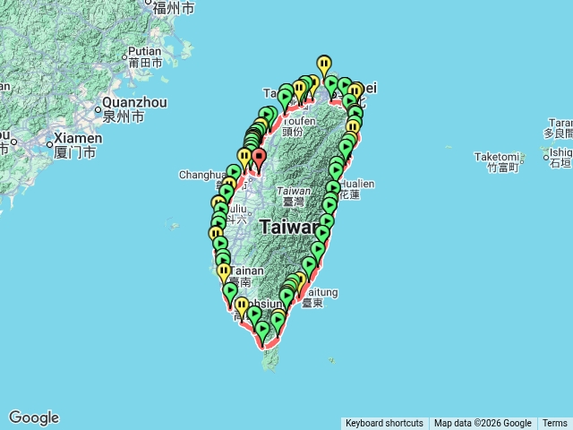 杰洛米和無加油徒步環島
