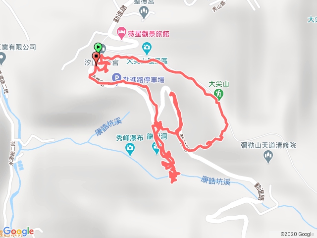 秀峰瀑布至大尖山