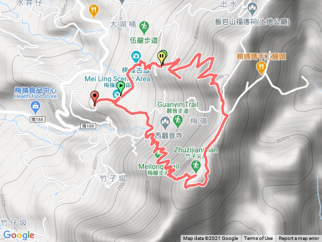 梅峰古道 竹子尖山環走chang